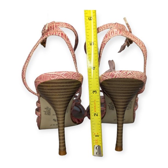 Fioni Pink Snakeskin Print Stiletto Heels Size 6.5 NWT - Picture 5 of 11